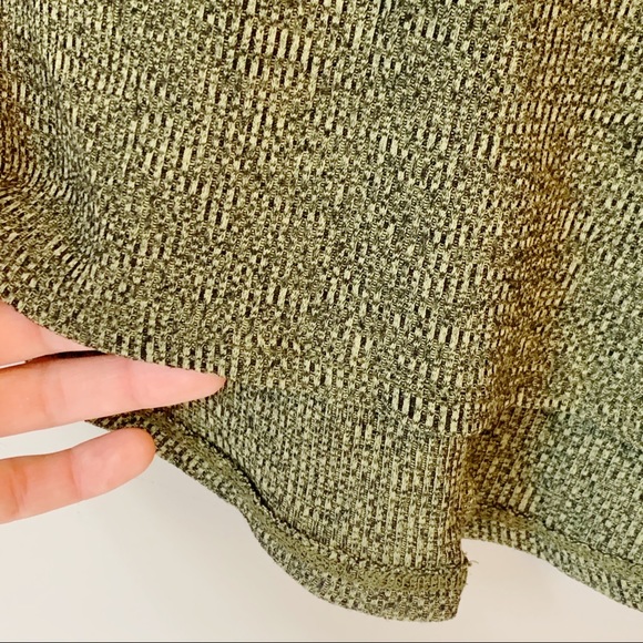 fig & blu Tops Fig Blu Dolman Long Sleeve Top Green And Black